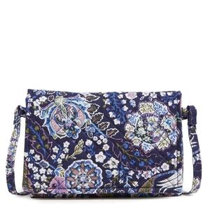 Vera Bradley Versailles Navy Mini Flap Crossbody Bag